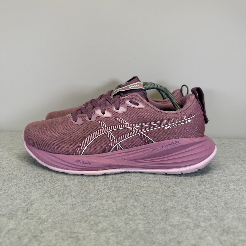 ASICS Gel-Cumulus 27 Womens Shoes Size 8 Plum Lavender Running Sneakers 1012B772